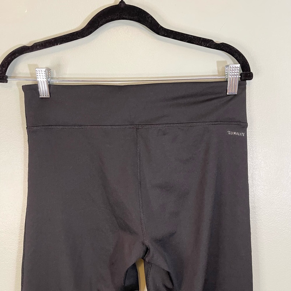 Adidas Climalite Womens Black Graphic Pull-On Activewear Tights & Leggings Large - Picture 4 of 8